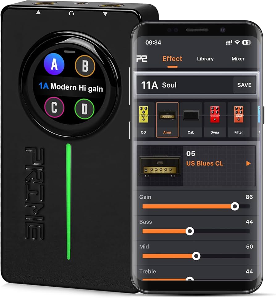 Amazon.com: MOOER Prime P2 Guitar Headphone Amp Intelligent