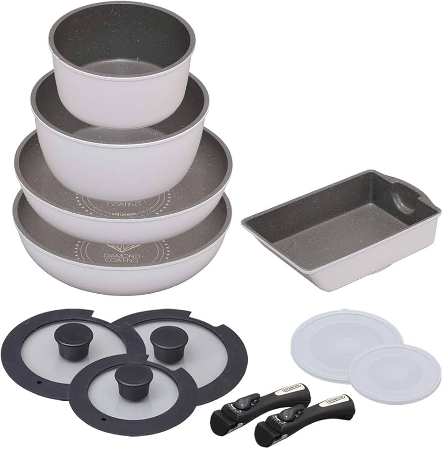 Amazon.co.jp: アイリスオーヤマ フライパン 鍋 セット フライパン