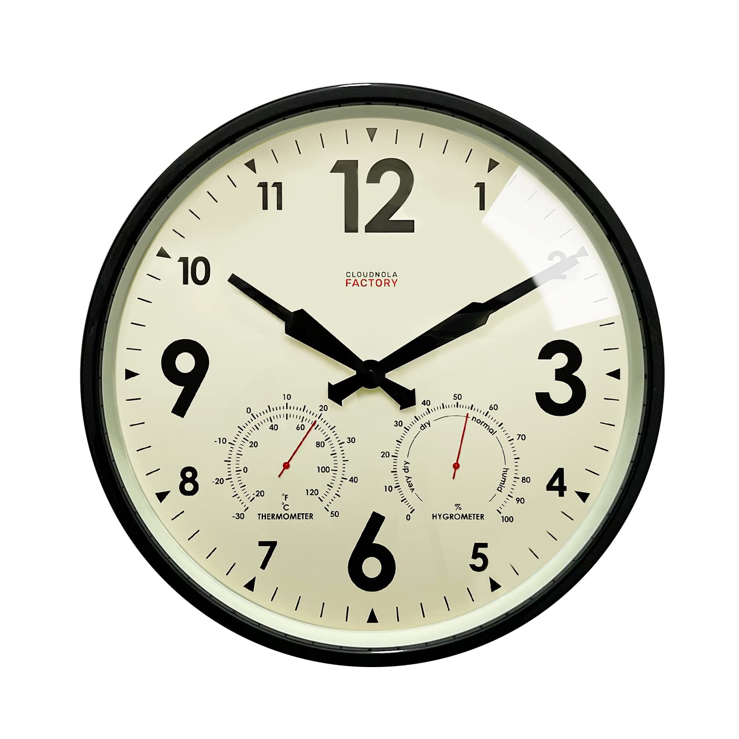 Amazon.com : Cloudnola Indoor Outdoor Waterproof Metal Wall Clock