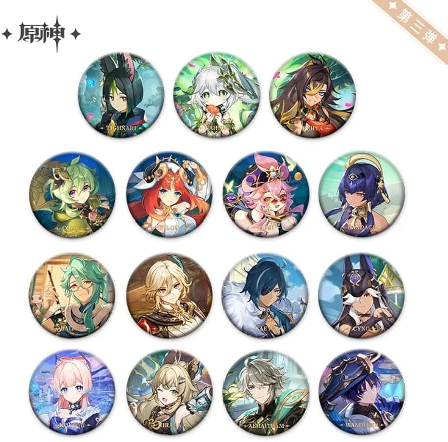 原神SEGA GIGO コラボ珊瑚宮心海ホログラム缶バッチ