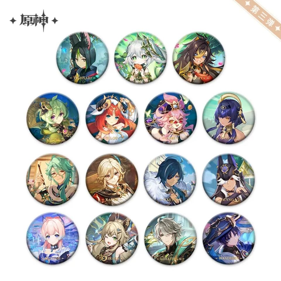 Amazon.co.jp: 原神シリーズ キャラクター缶バッジ Genshin 雷電将軍