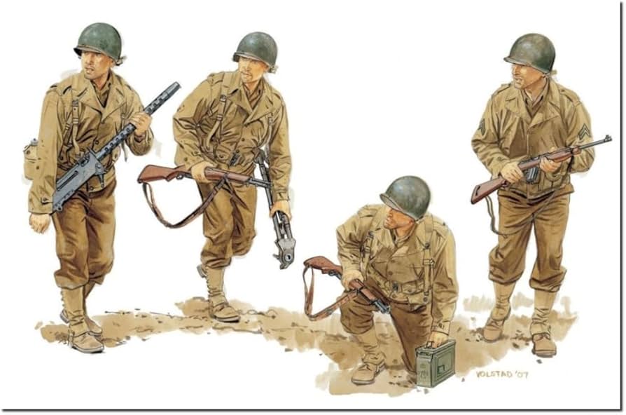 Amazon | プラッツ ドラゴン 1/35 WW2 アメリカ 機甲歩兵 Gen2