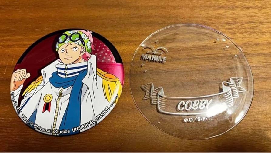Amazon.co.jp: ONE PIECE 輩缶バッジ WORLD コビー 限定 コビー