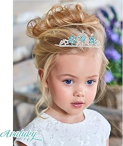 Amazon.com: Frozen Elsa Tiaras for Girls Snowflakes Princess