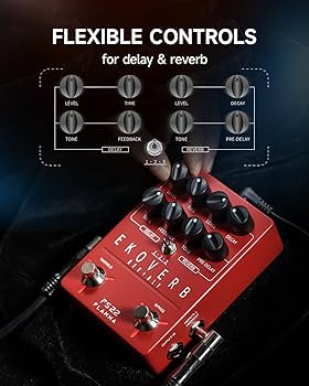 Amazon | FLAMMA FS22ディレイとリバーブギターエフェクトペダルタップ