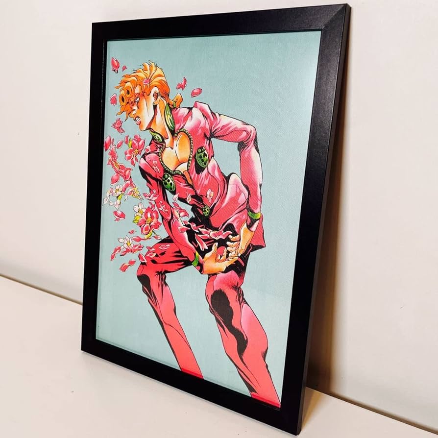 Amazon.co.jp: 額付きポスターJOJO ジョジョ ジョルノ・ジョバーナ①