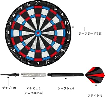 Amazon.co.jp: ダーツボード 家庭用 ラインナップ 静音 53.5cm×53.5cm