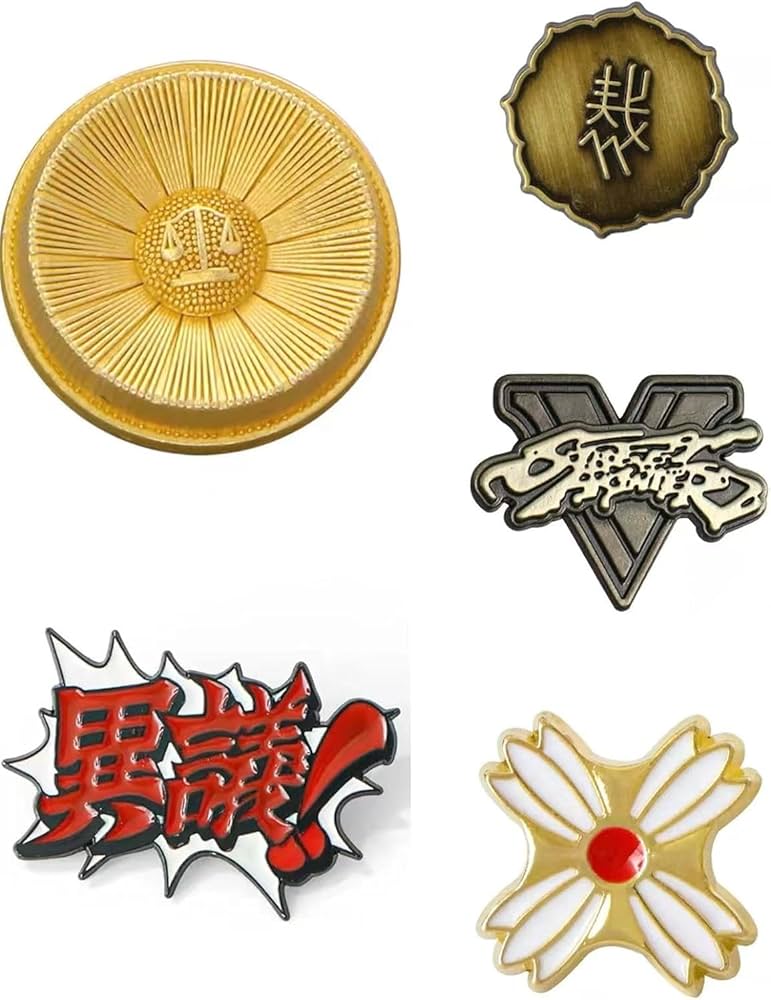 Amazon.co.jp: 逆転裁判 グッズ 逆転裁判 コスプレ道具 裁判官バッジ