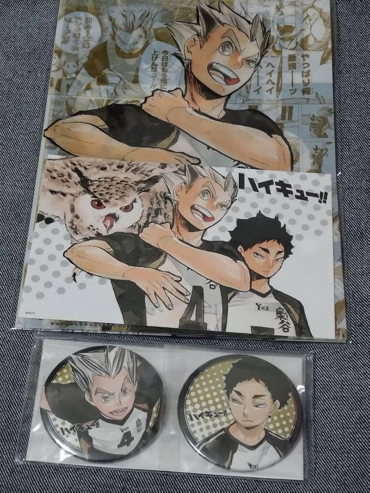 Amazon.co.jp: ハイキュー?木兎光太郎&赤葦京治コンビセット 缶バッジ