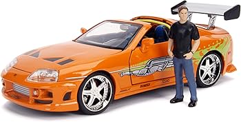 Amazon.com: Jada Toys Fast & Furious Brian & Toyota Supra, 1:24