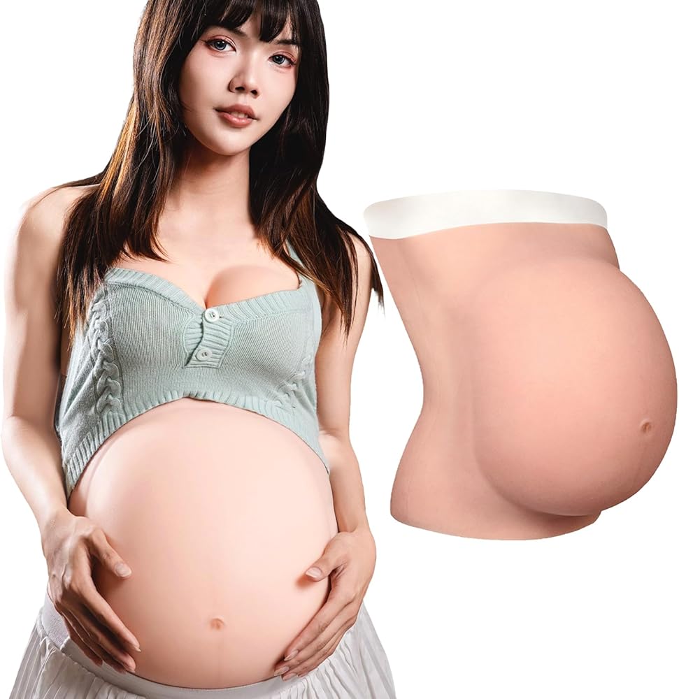 Amazon.co.jp: [MOTLEYBEAN] シリコン腹 偽腹 第8世代 妊婦 お腹 太鼓