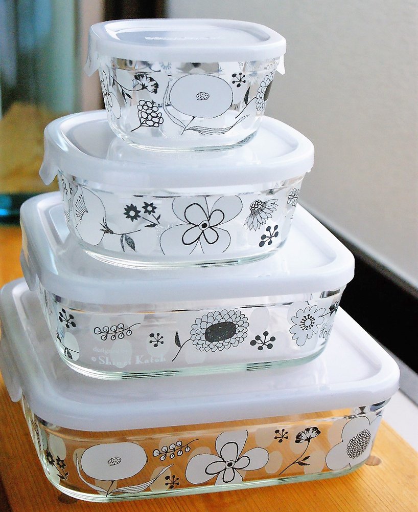 Amazon｜iwaki(イワキ) 耐熱ガラス 保存容器 シンジカトウ BLOMMA 角型