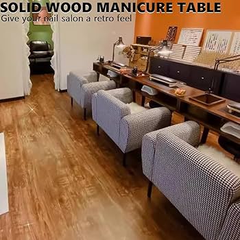 Amazon.co.jp: 無垢材マニキュアテーブル、純粋な木製アートネイル