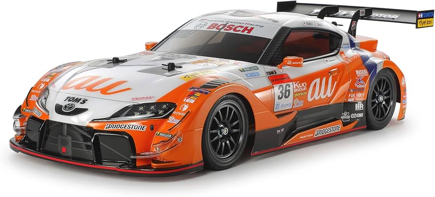 Amazon.com: Tamiya 58703 1:10 RC au Tom's GR Supra (TT-02) Remote