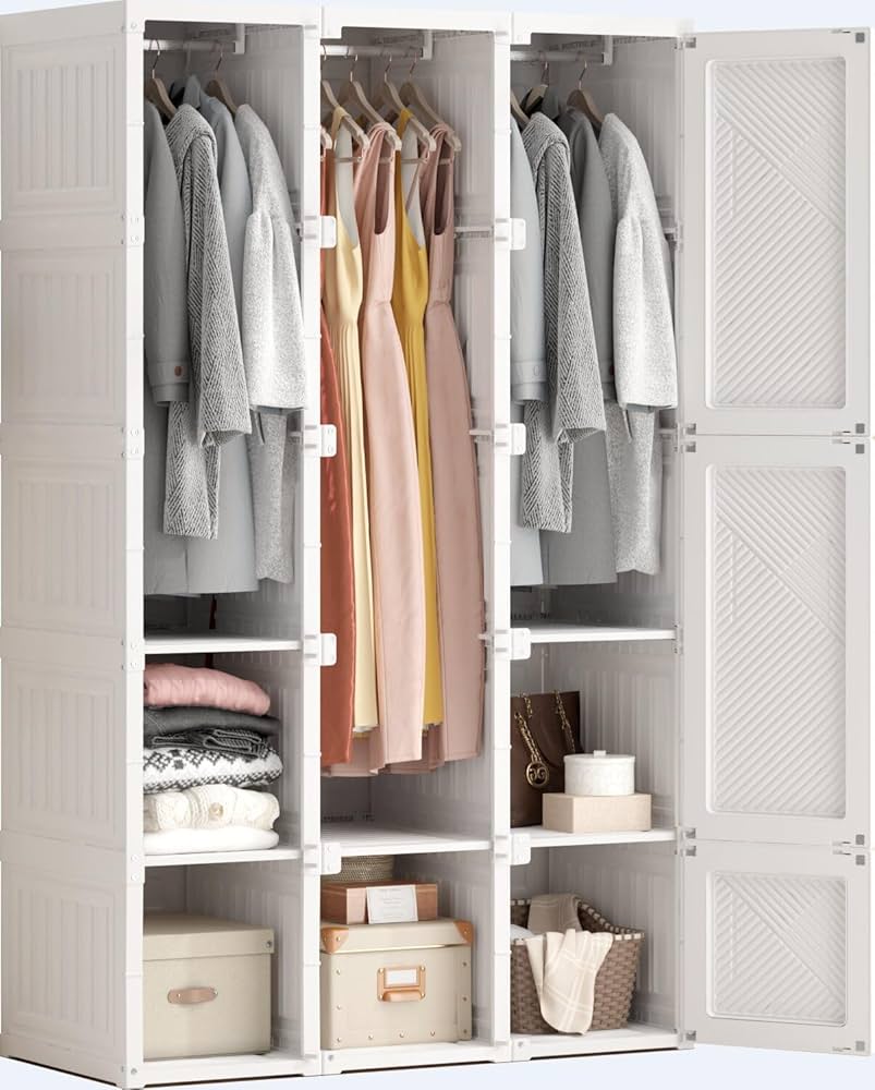 Amazon｜Mayi Box ワードローブ クローゼット 大容量 ハンガーラック