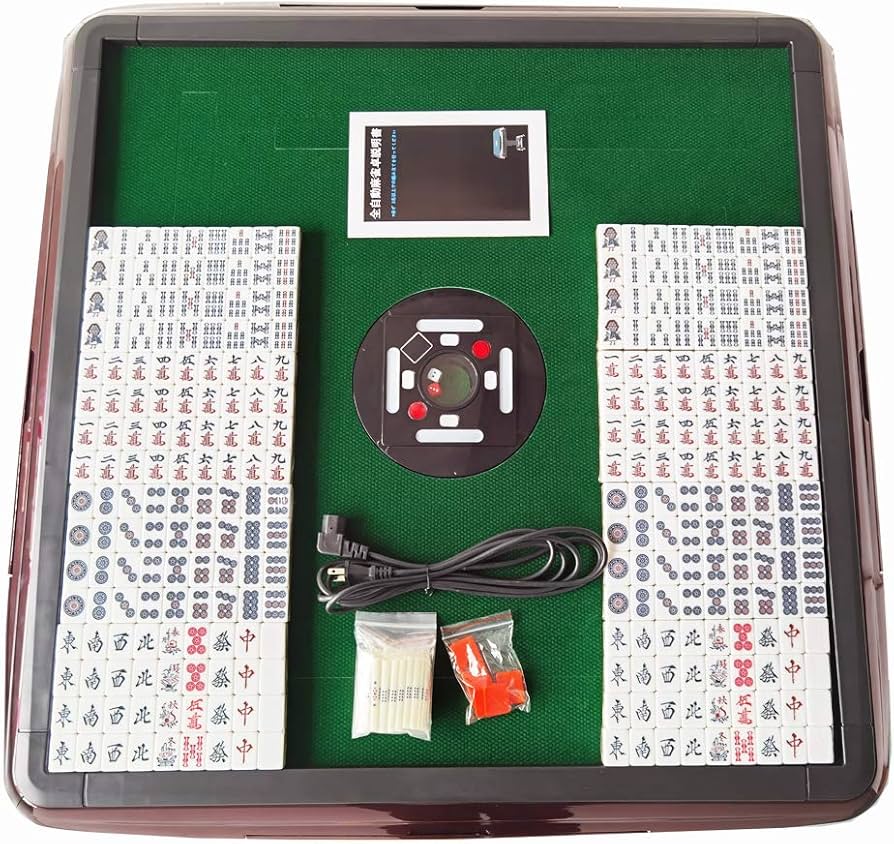 Amazon.co.jp: （麻君マークン）全自動麻雀卓3人打ち可能 33ミリ牌×2