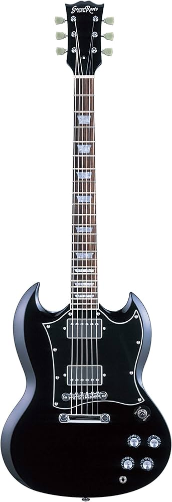 Amazon | GrassRoots G-SG-STD Black エレキギター | エレキギター