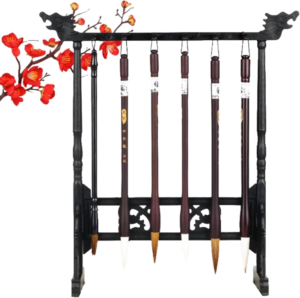 Amazon.co.jp: Asdays 毛筆 筆かけ スタンド 筆 書道 吊り 習字 置物