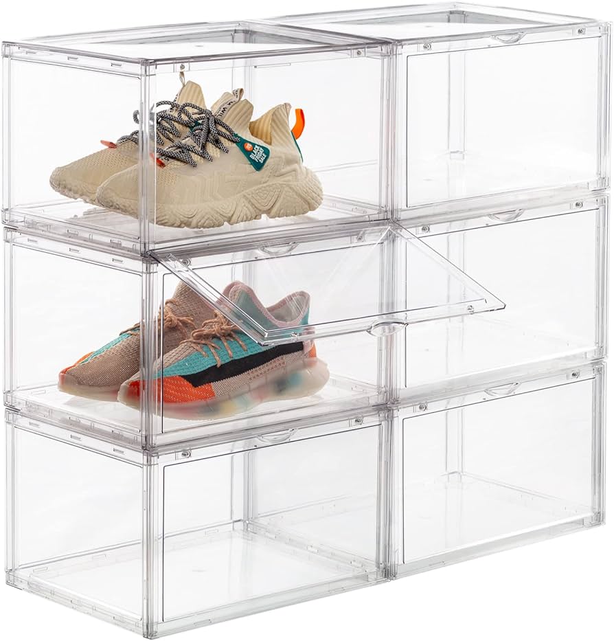 Amazon｜八番屋 シューズボックス クリア 透明 スニーカーボックス