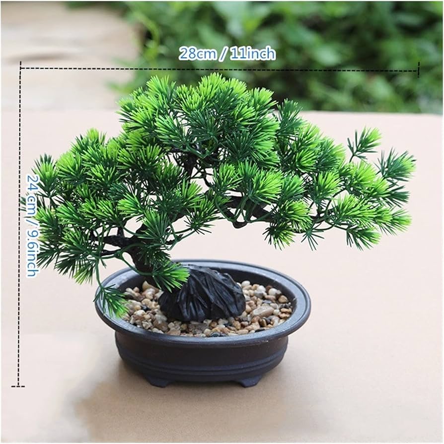 Amazon｜人工盆栽 中国の禅シミュレーション偽の松の木を歓迎する松の