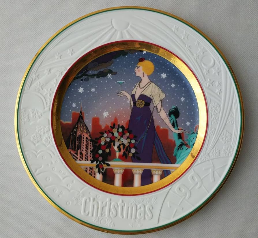 Amazon | Xmasノリタケ クリスマスプレート 1997年 飾り皿 ホビー