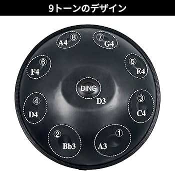 Amazon | ハンドパン スティールドラム 打楽器 ，ハンドパンDマイナー9