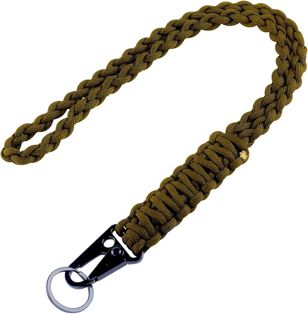 Amazon.co.jp: 高耐久 編組 550 パラコード ネックストラップ キー
