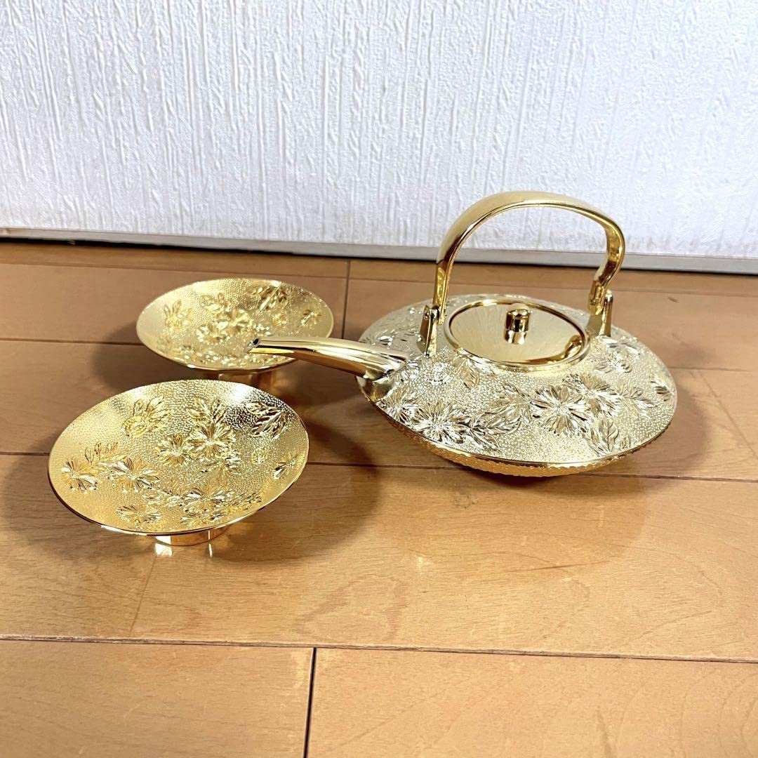 Amazon | 金24KGP 金杯 酒器一式 箱入り | ノーブランド品 | 徳利 通販