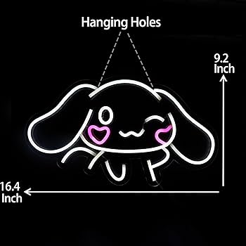 Amazon.co.jp: シナモロールアニメネオンサイン壁装飾シナモロールLED