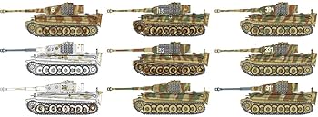 Amazon.com: Dragon Models Tiger I Mid-Production Kit with Zimmerit