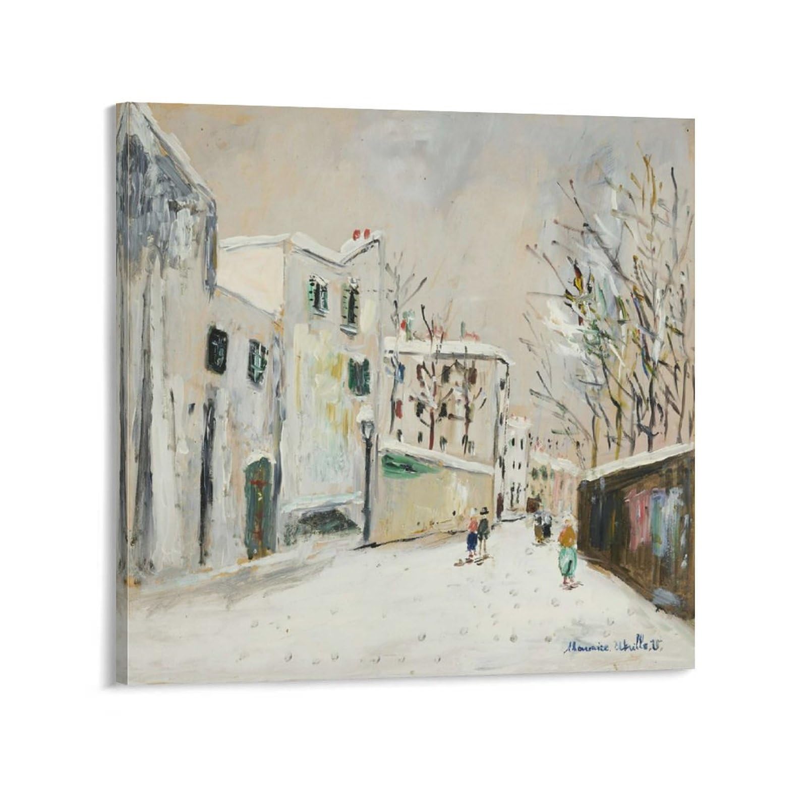 Amazon.co.jp: Maurice Utrilloモーリス・ユトリロ《雪のサン