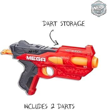 Amazon.com: NERF B4969 N-Strike Hotshock Blaster Standard, Red