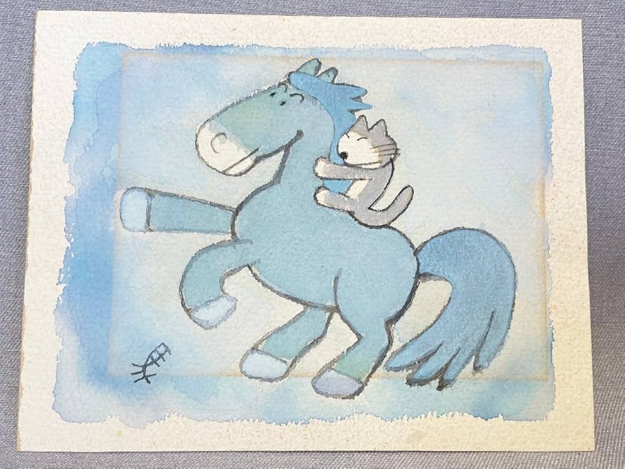 Amazon.co.jp: ［絵］馬場のぼる 11ぴきのねこ 水彩画 レア サイン入