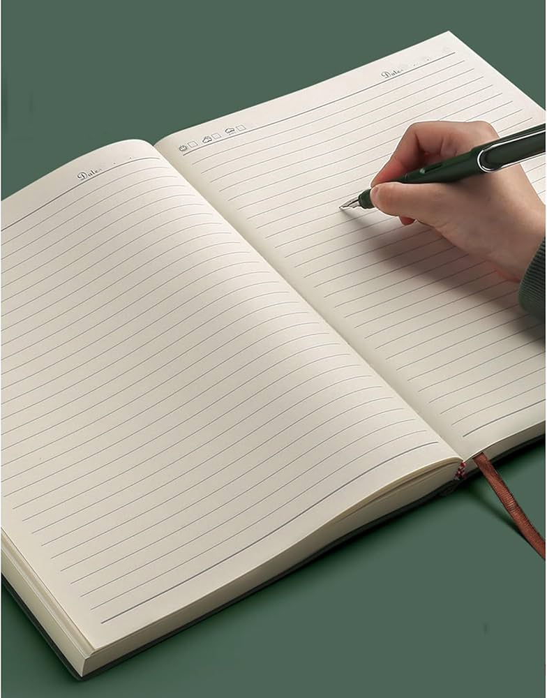 Amazon.co.jp: A4 厚手のノート方眼横線メモ帳 400 ページ罫線ノート