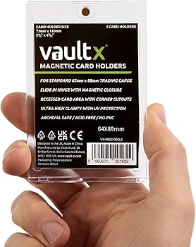 Amazon.com: Vault X Magnetic Card Holders 75pt for Trading Cards