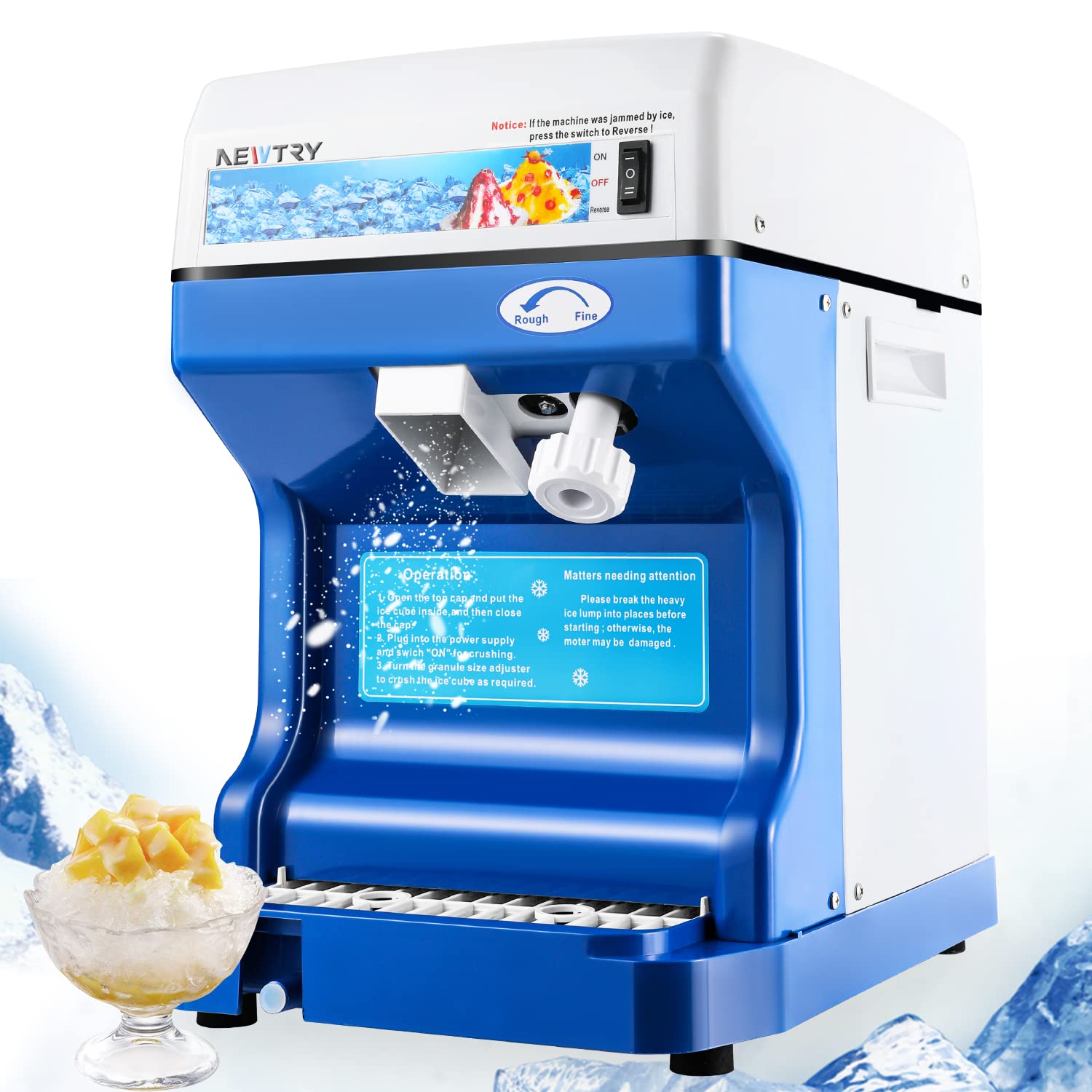 Amazon | NEWTRY かき氷機 アイスクラッシャー かき氷メーカー 業務用