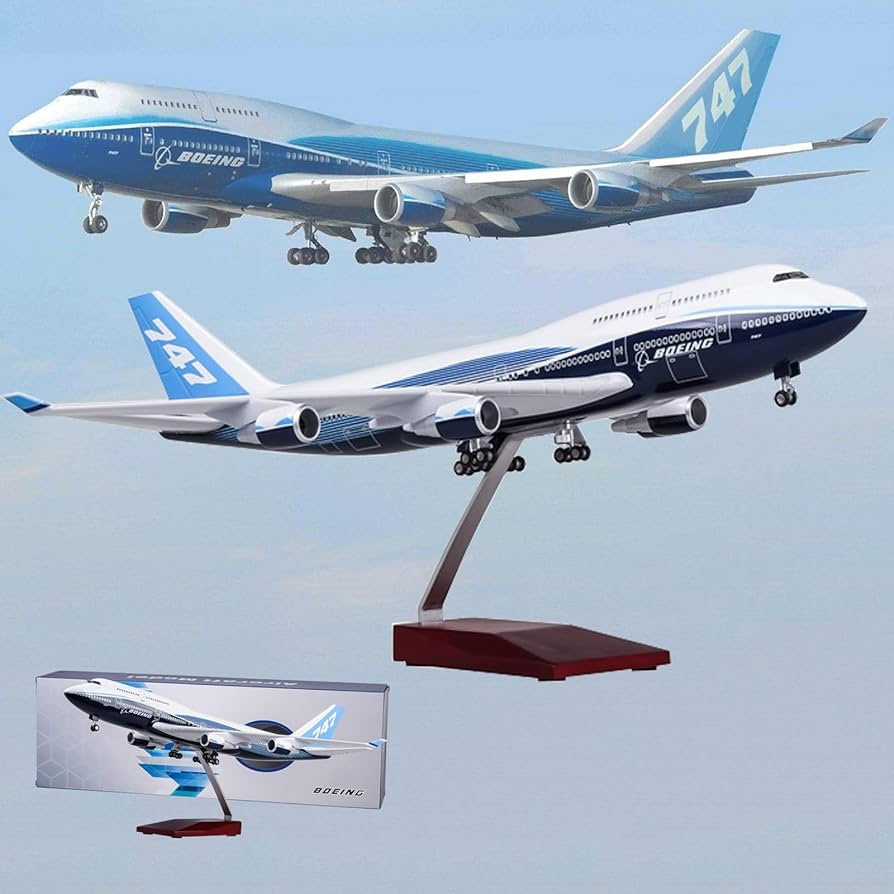 Amazon | 18.5インチ 1:150 スケール 模型飛行機 プロトタイプ B747