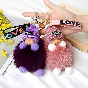 Amazon.co.jp: 睡眠赤ちゃんキーホルダー装飾ファッションアクセサリー