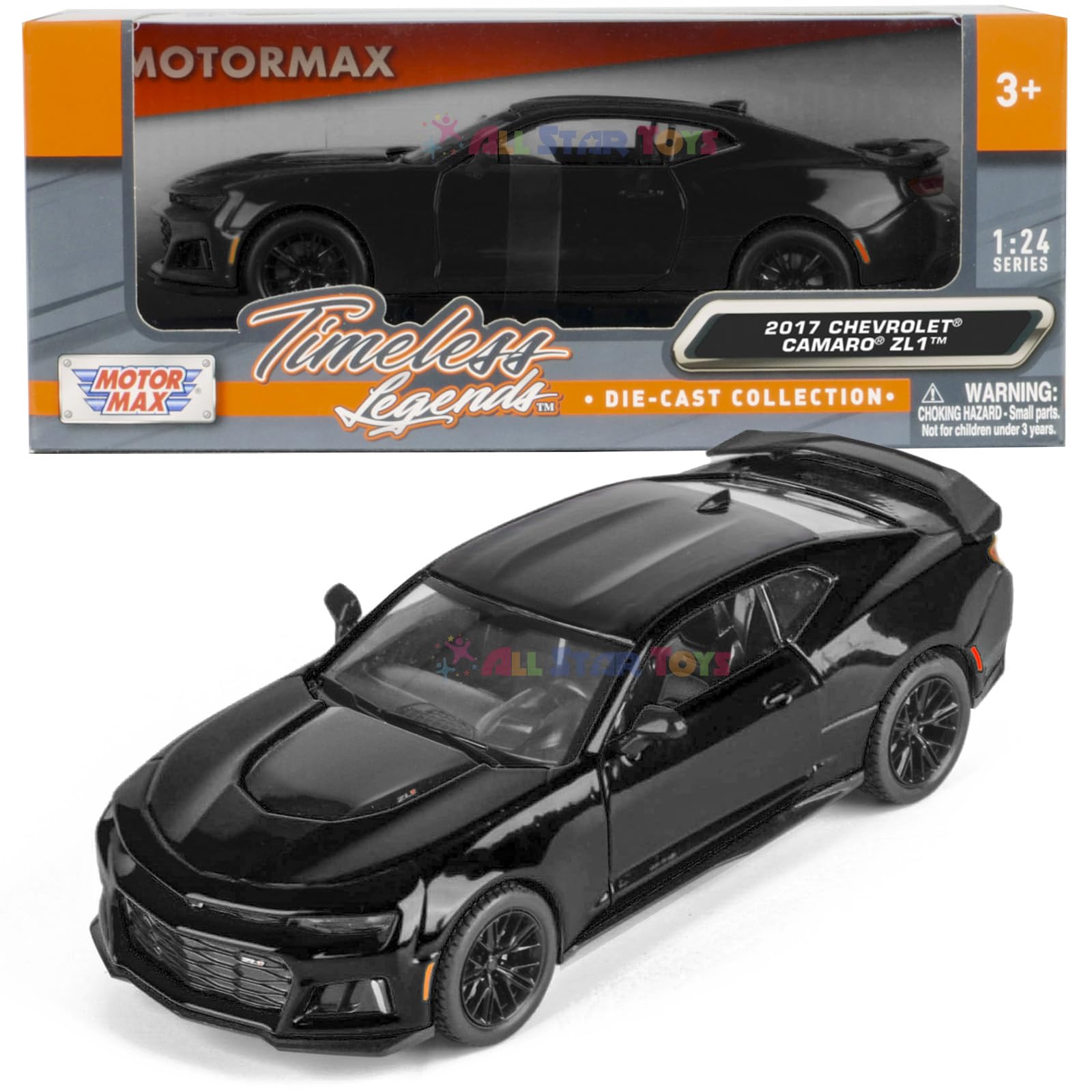 Amazon | Motormax 79351 2017 シボレー カマロ ZL1 ブラック