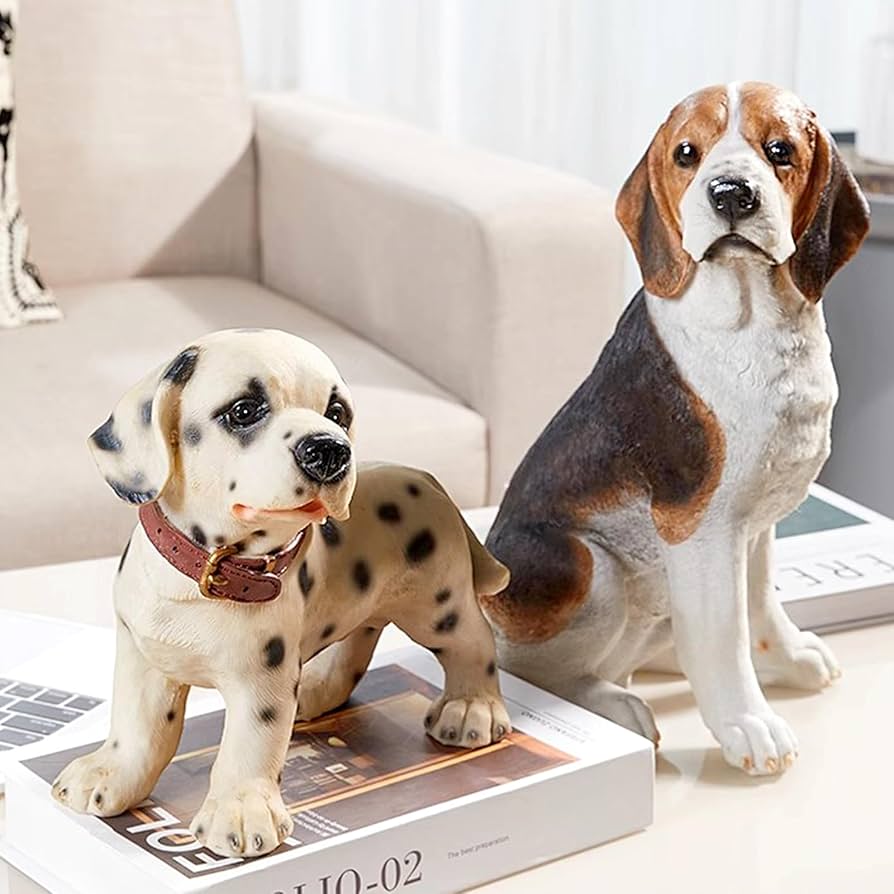 Amazon.co.jp: SecondWinterDJ ビーグル犬の像 かわいいミゲルの