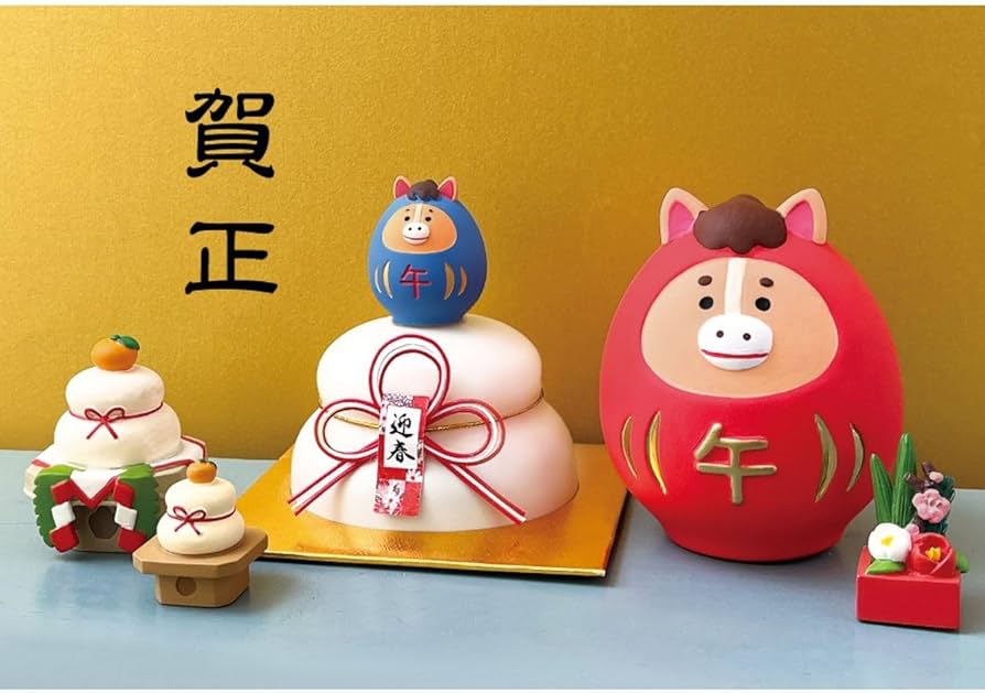 Amazon.co.jp: デコレコーポレーション concombre 陶器の干支飾り 馬