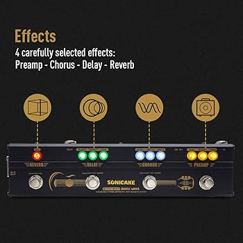 Amazon | SONICAKE ディレイ＆リバーブ＆コーラス＆プリアンプ マルチ
