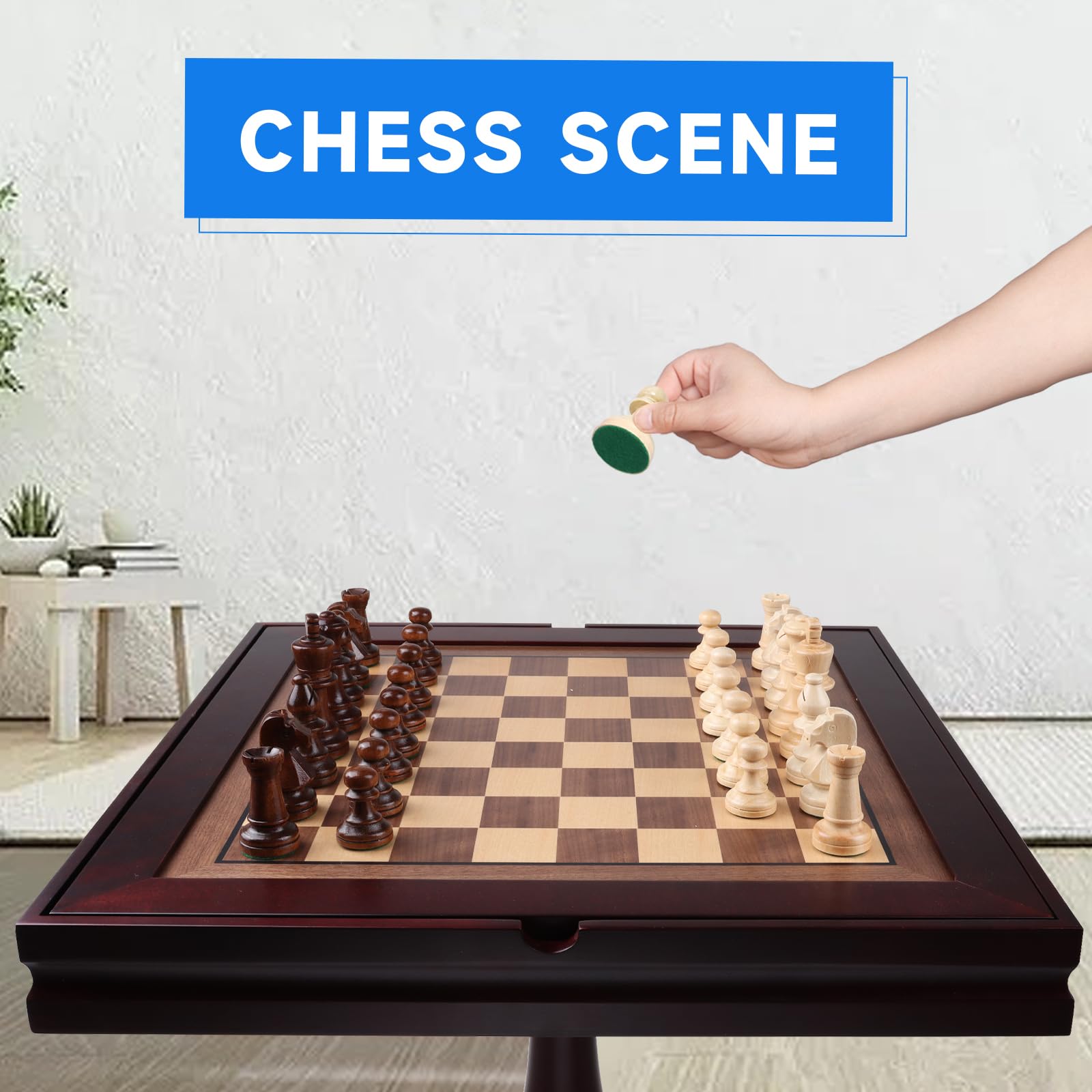 Amazon | GSE Games & Sports Expert 木製3イン1チェッカーバック