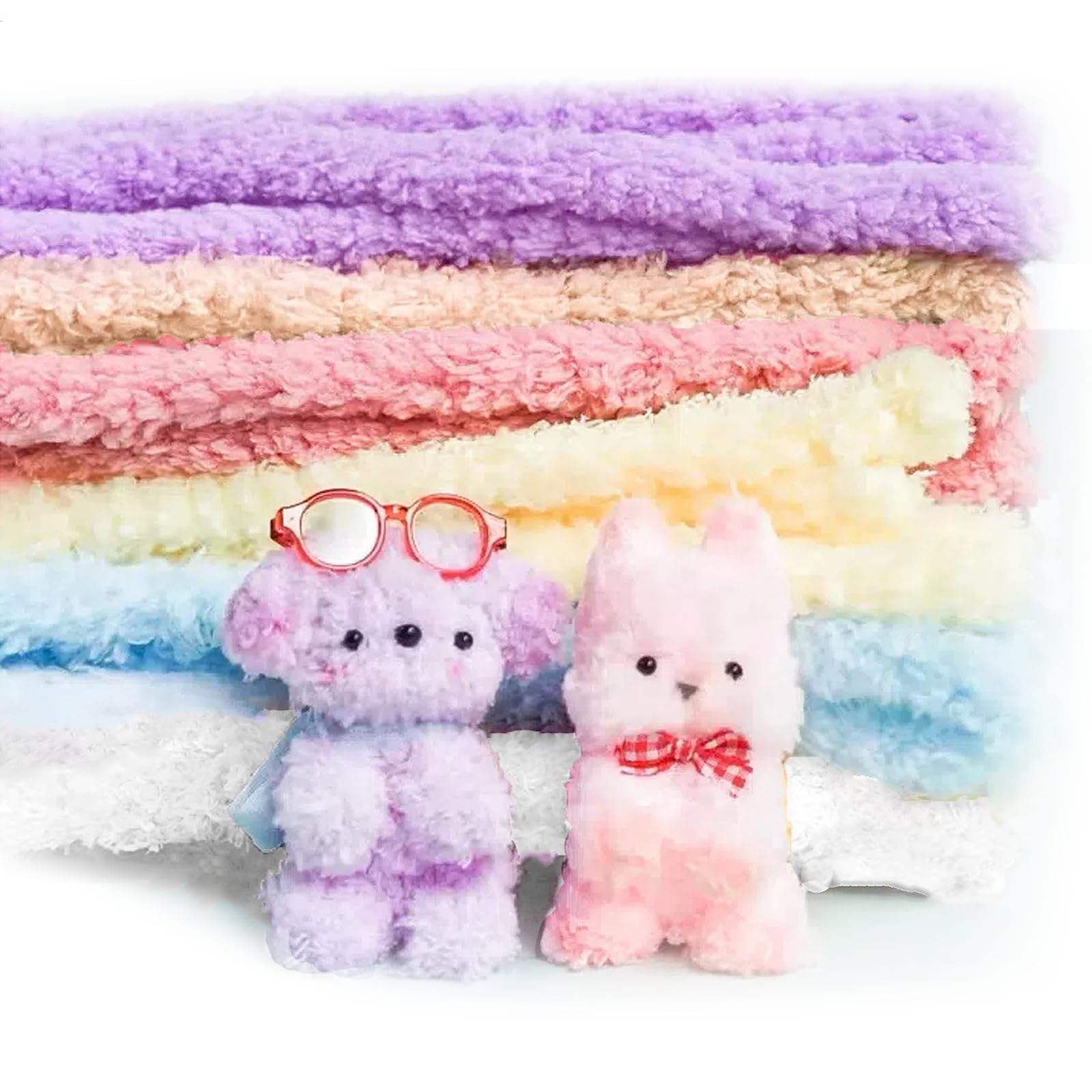 Amazon.co.jp: 手芸モール 6本 手芸キット 6色混色 モールドール