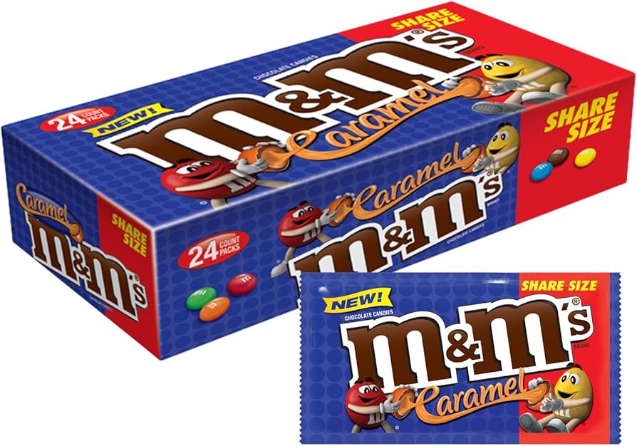 Amazon.com : M&M'S Caramel Chocolate Candy Share Size 2.83-Ounce