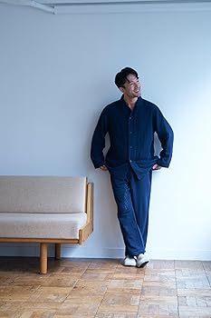 Amazon | [リライブシャツ] リライブパジャマ メンズセット M(身長160