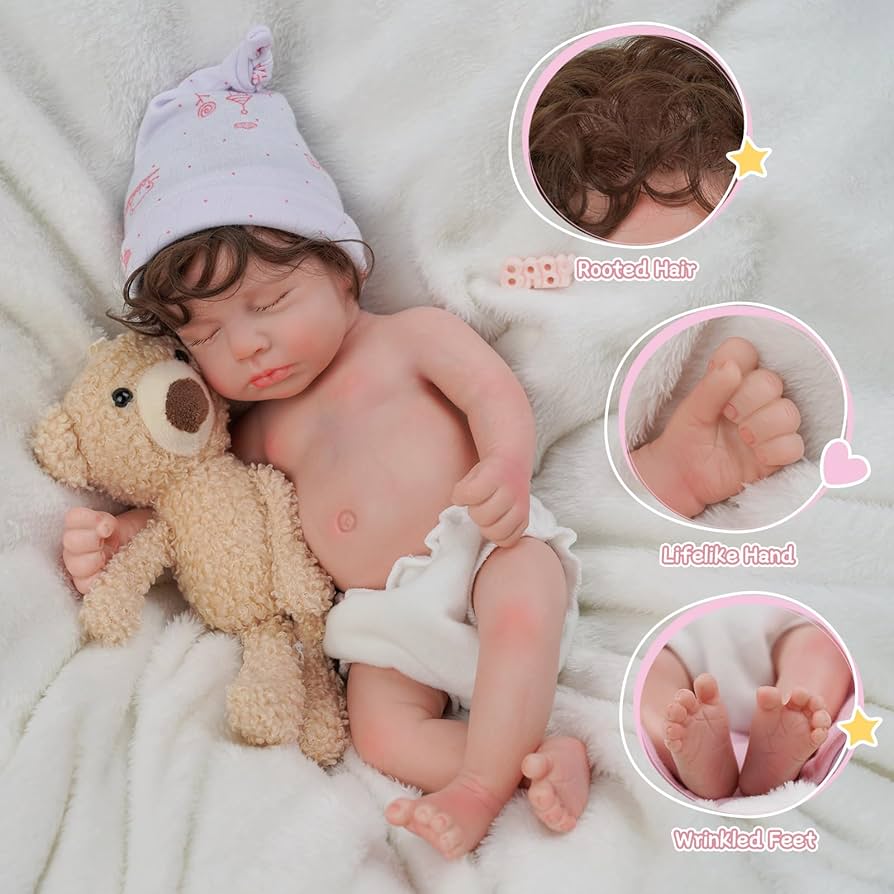Amazon | BABESIDE リボーンベビードール 女の子 12インチ シリコン