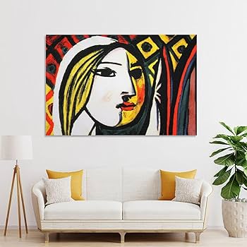 Amazon.co.jp: パブロ・ピカソ「鏡の前の少女」 印刷 ポスター