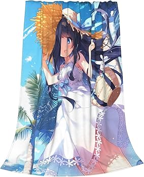 Amazon｜ブランケット 毛布 ひざ掛け サマー ドレス 女の子 イラスト