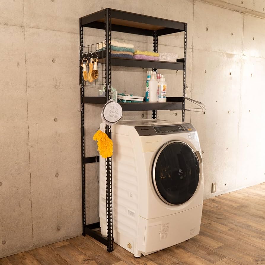 Amazon｜メタル&ウッドラック(Metal&Wood Rack) ランドリーラック